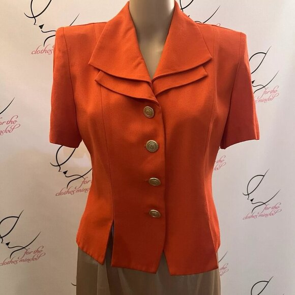 Vintage Dani Max Blouse. Sz 8. Unlined Light Redish. Rayon Short Sleeve. B113 - Picture 1 of 5